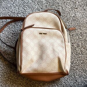 Nine West Beige and Tan Backpack